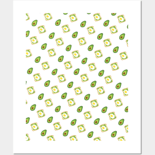 Avocado Pattern Posters and Art